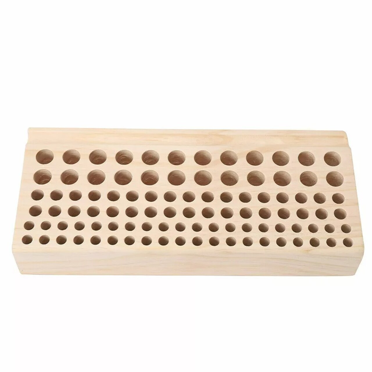 98 Holes Leather Craft Tool Wooden Rack Wood Punch Tool Stand Holder Organizer
